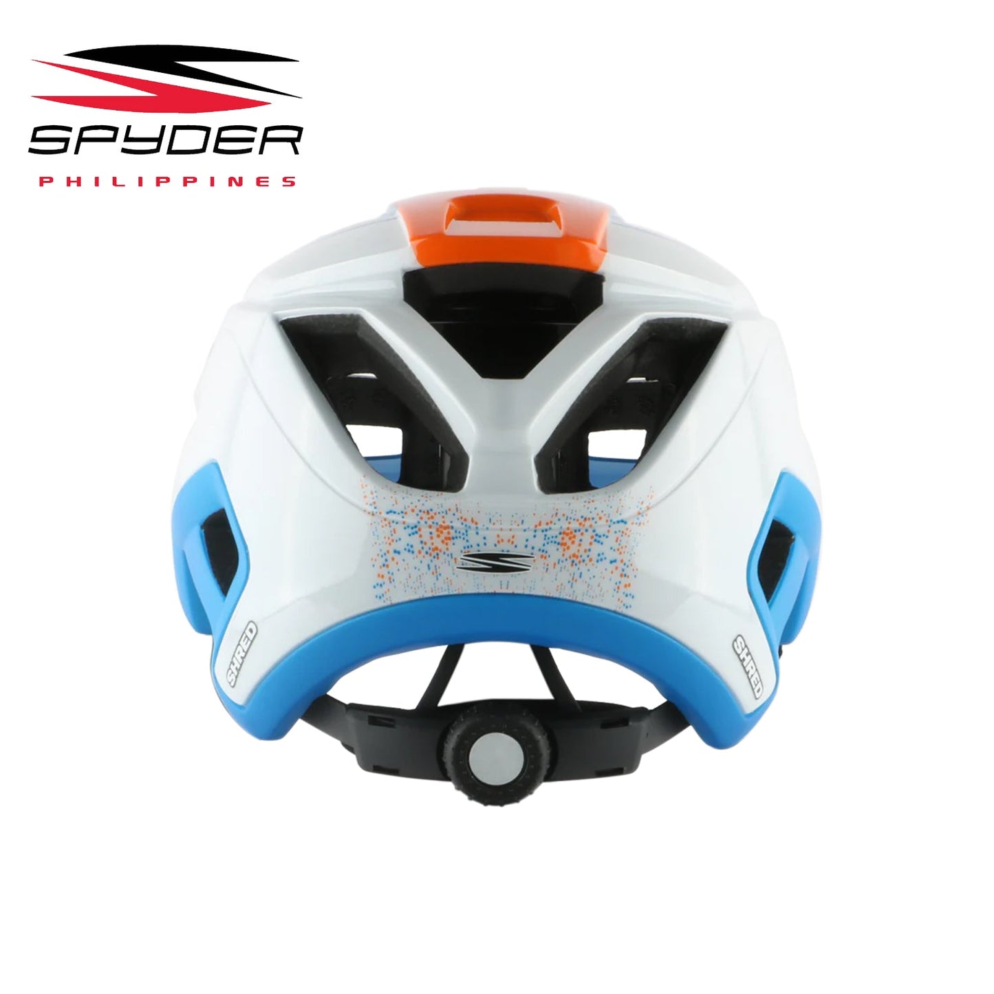 Spyder SHRED All-Mountain / Trail MTB Bike Helmet - Shiny White/Orange