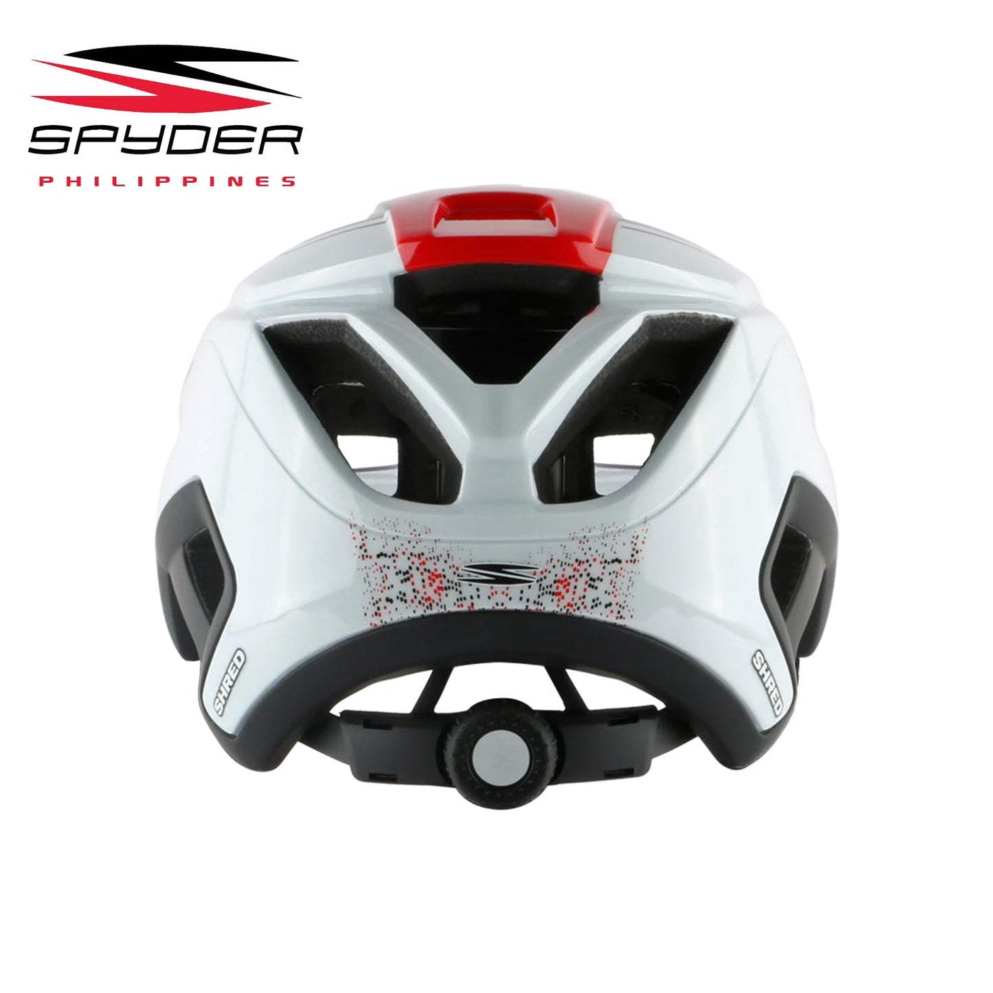 Spyder SHRED All-Mountain / Trail MTB Bike Helmet - White/Red