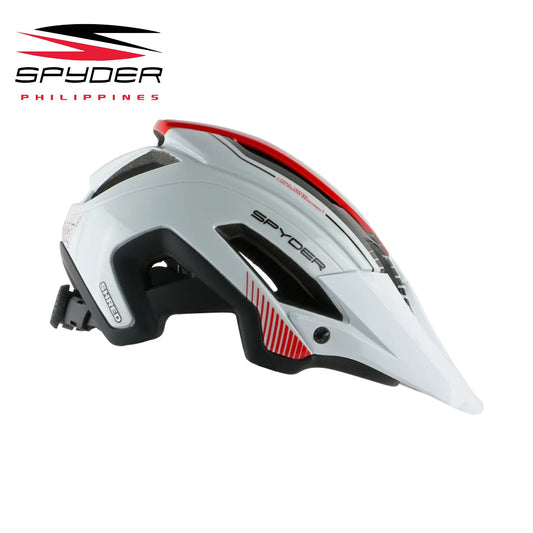 Spyder SHRED All-Mountain / Trail MTB Bike Helmet - White/Red