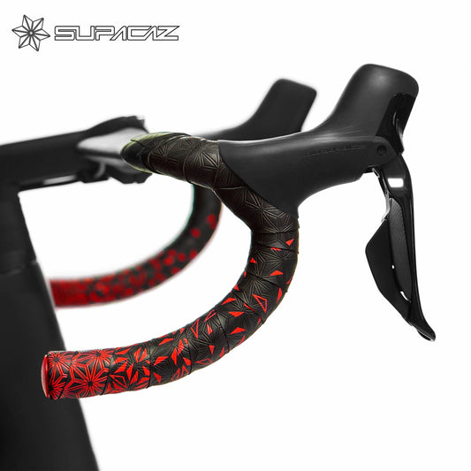 Supacaz Super Sticky Kush Star Fade Bar Tape - Red