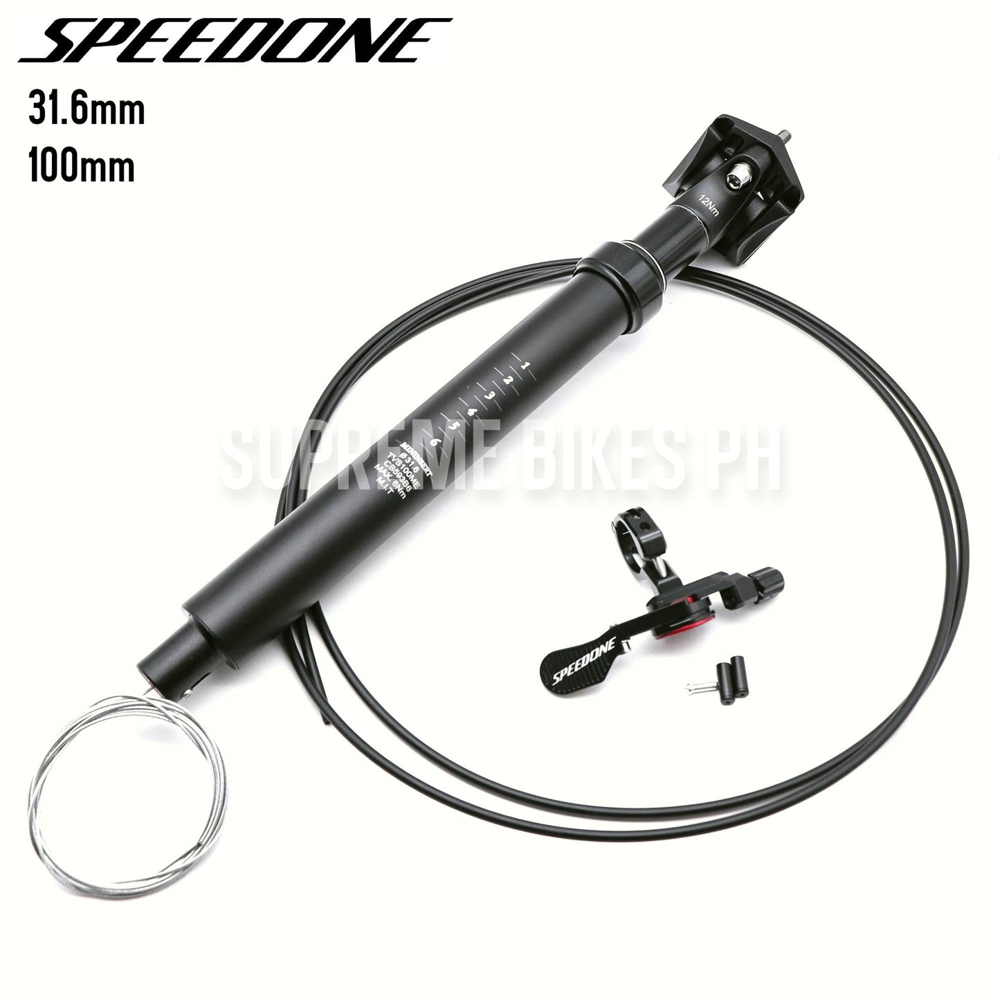 Speedone Soldier Dropper Seatpost w/ Remote Internal - 31.6mm