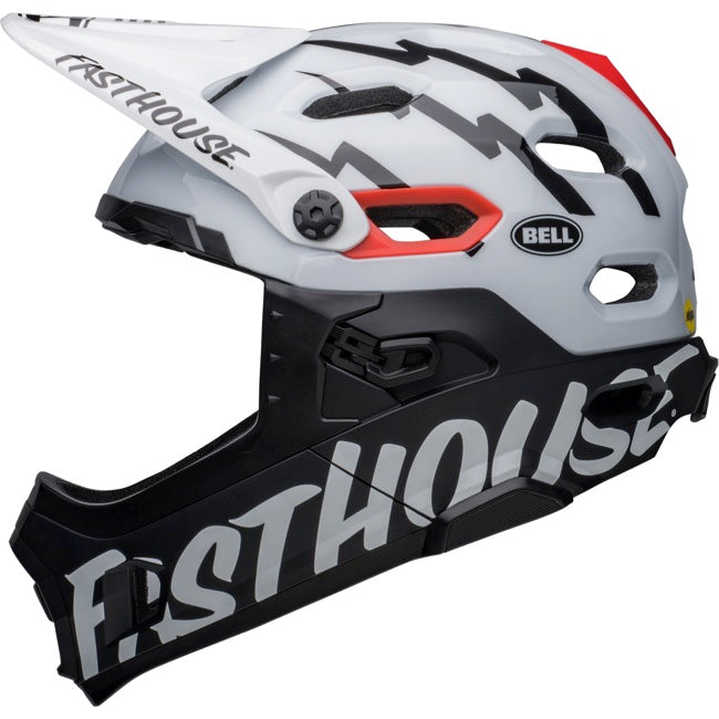 Bell Super DH Spherical MIPS Full-Face Helmet 2022 - Fasthouse Matte/Gloss White/Black