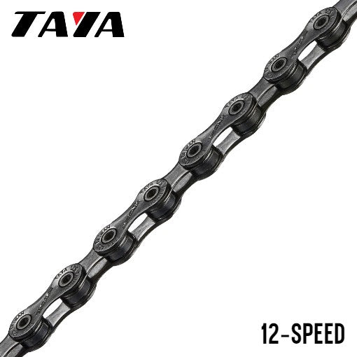 Taya TOLV-12 Bike Chain 12-Speed 126 Links - Black