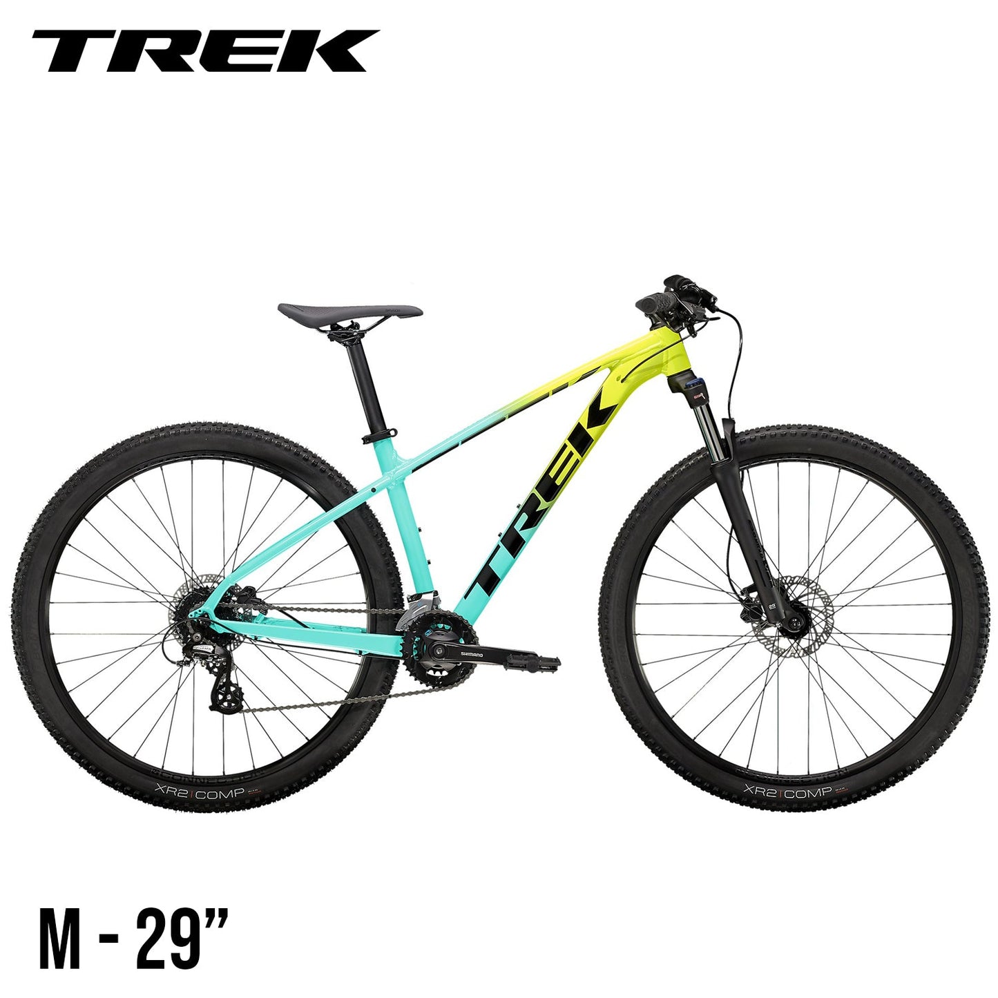 TREK Marlin 5 Gen 2 Cross Country Mountain Bike - Volt to Miami Green Fade