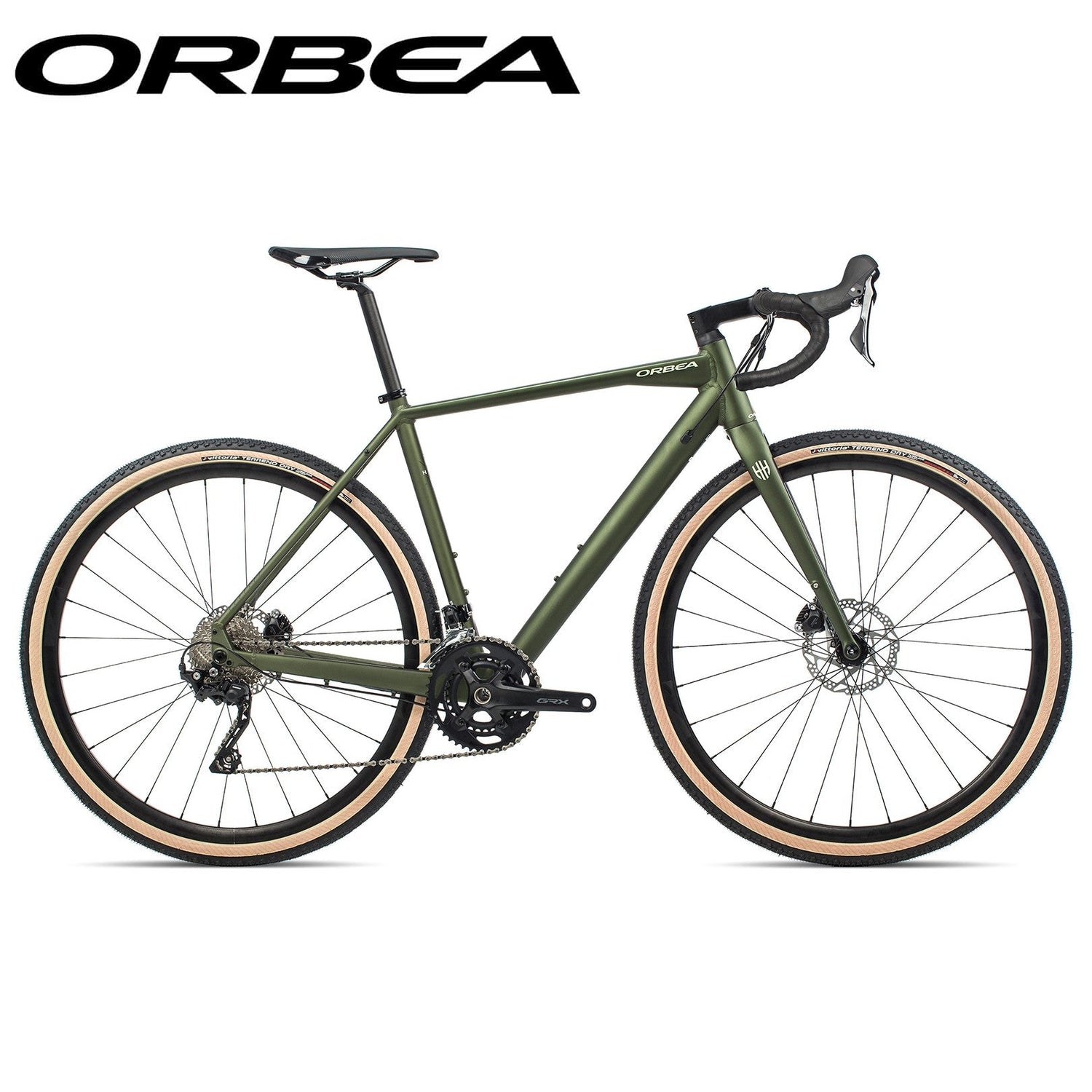 olive green gravel bike Orbea Terra H40 Alloy GRX Gravel Bike