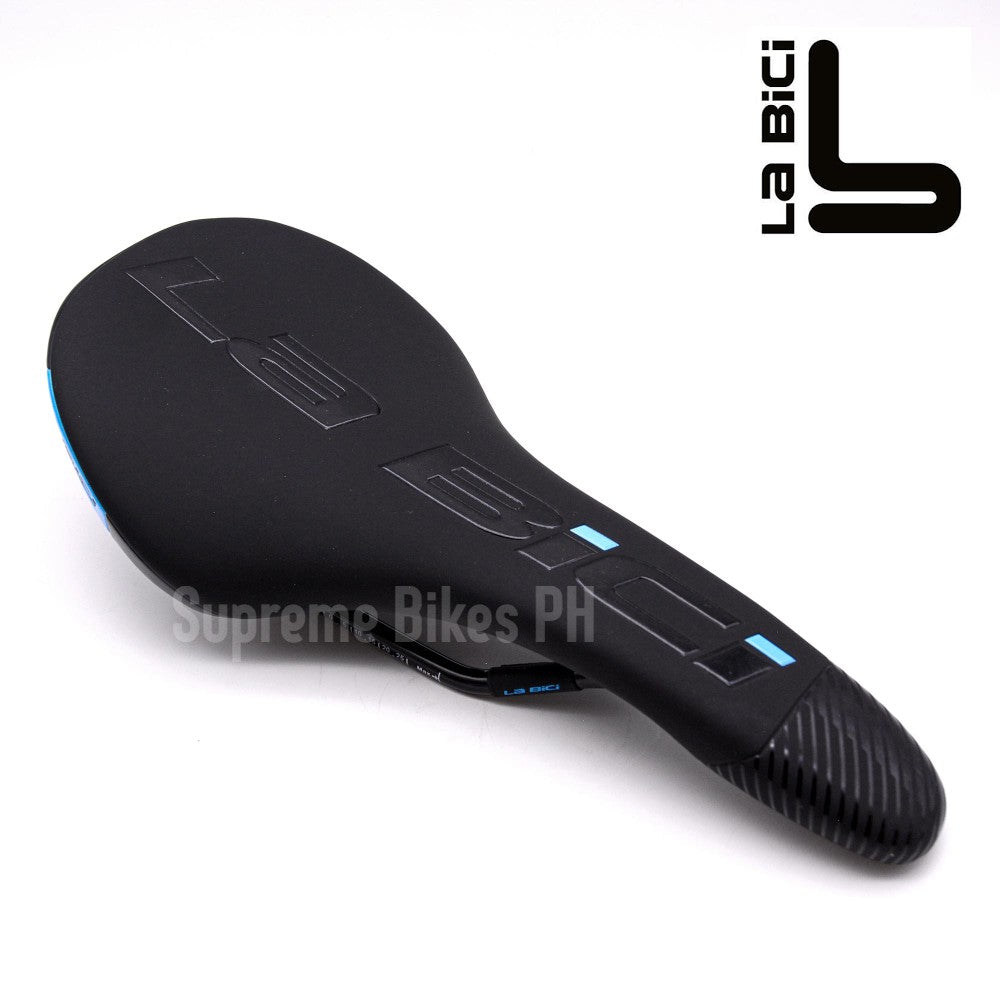 La Bici U4 Narrow Race Saddle 130 x 270mm 285g - Black / Blue