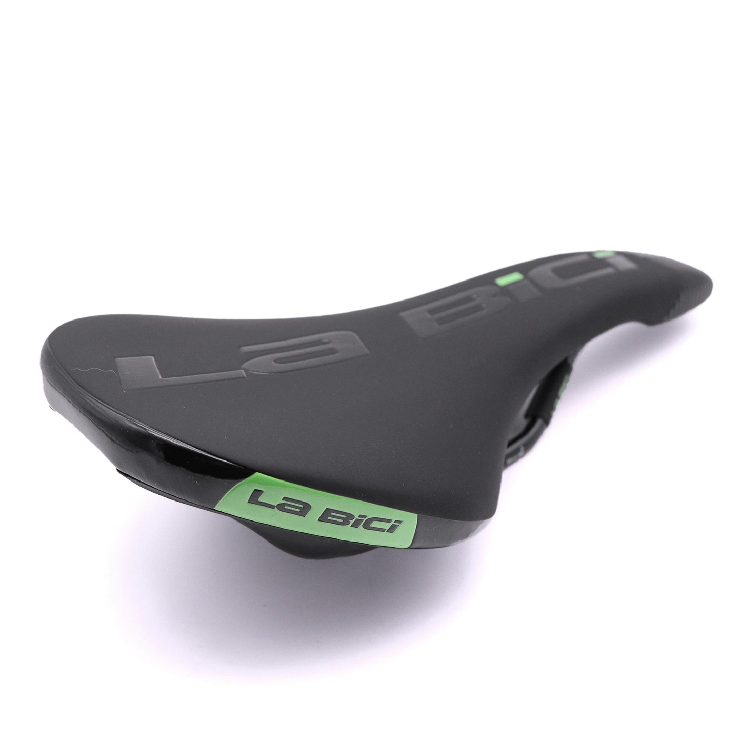 La Bici U4 Narrow Race Saddle 130 x 270mm 285g - Black / Green