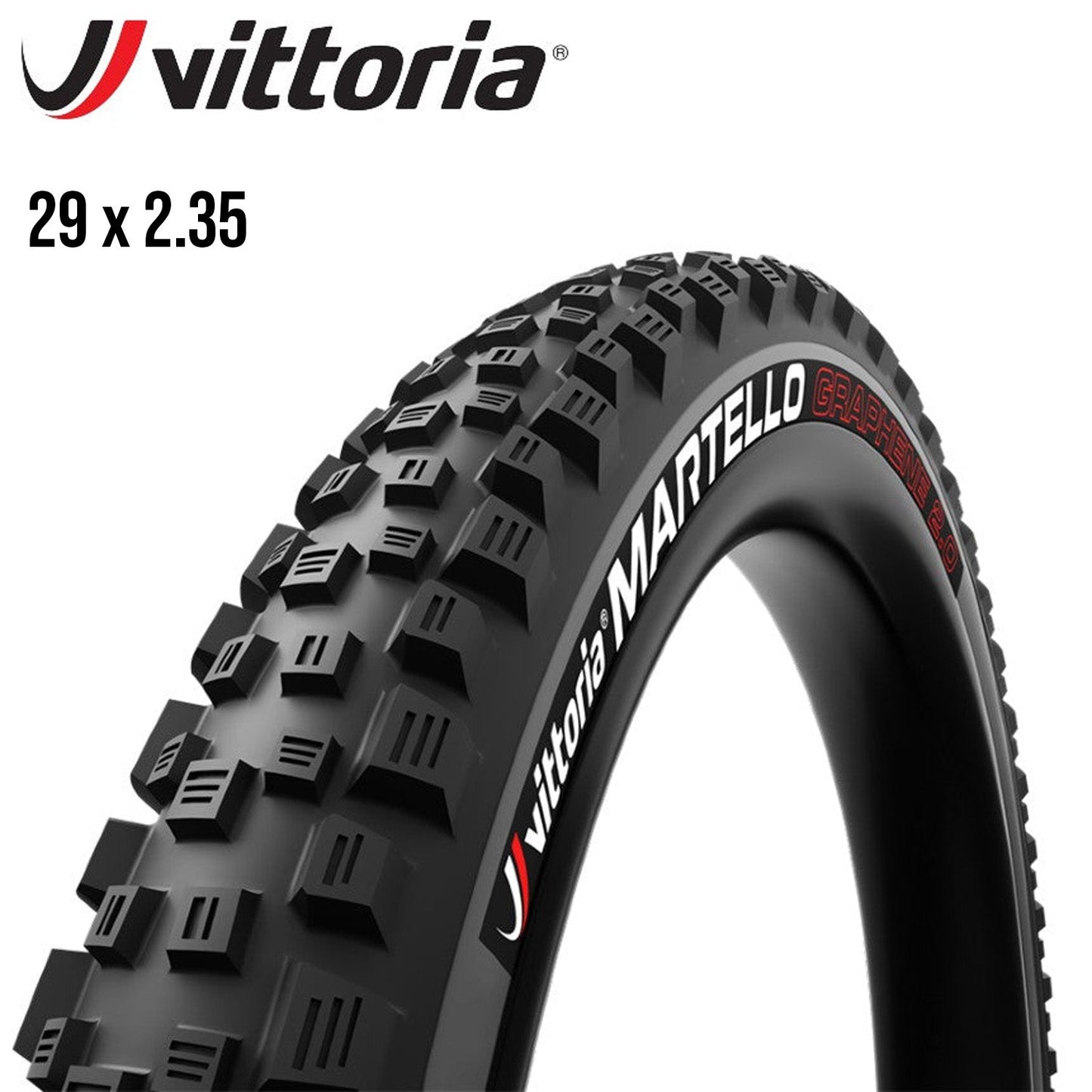 Vittoria Martello MTB Enduro Tire 29er Tubeless 2PLY - Black