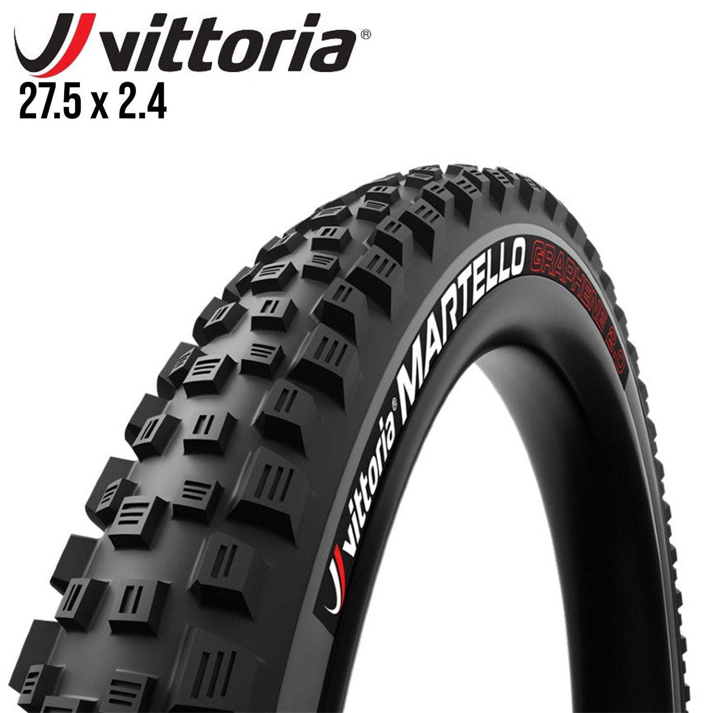 Vittoria Martello MTB Enduro Tire 27.5 Tubeless 2PLY - Black