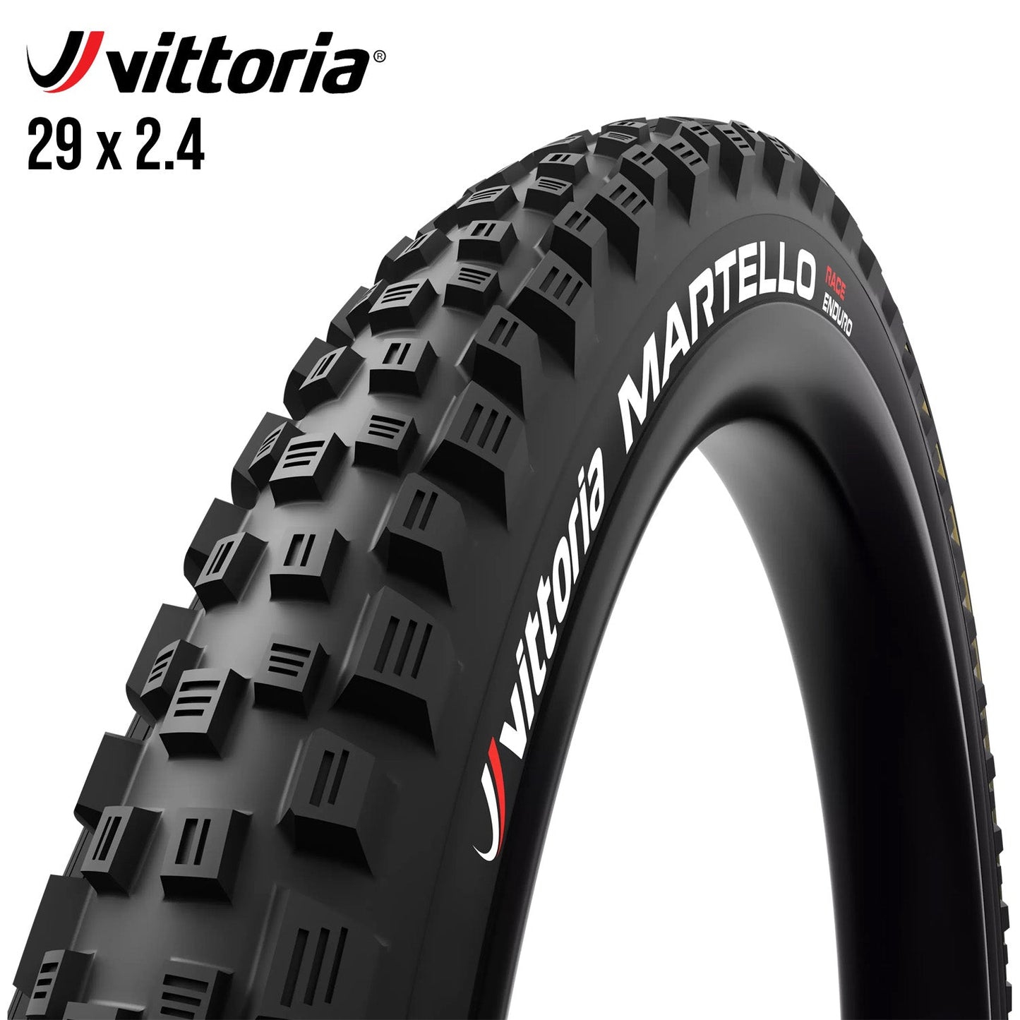 Vittoria Martello MTB Enduro Race Tire 29er Tubeless - Black