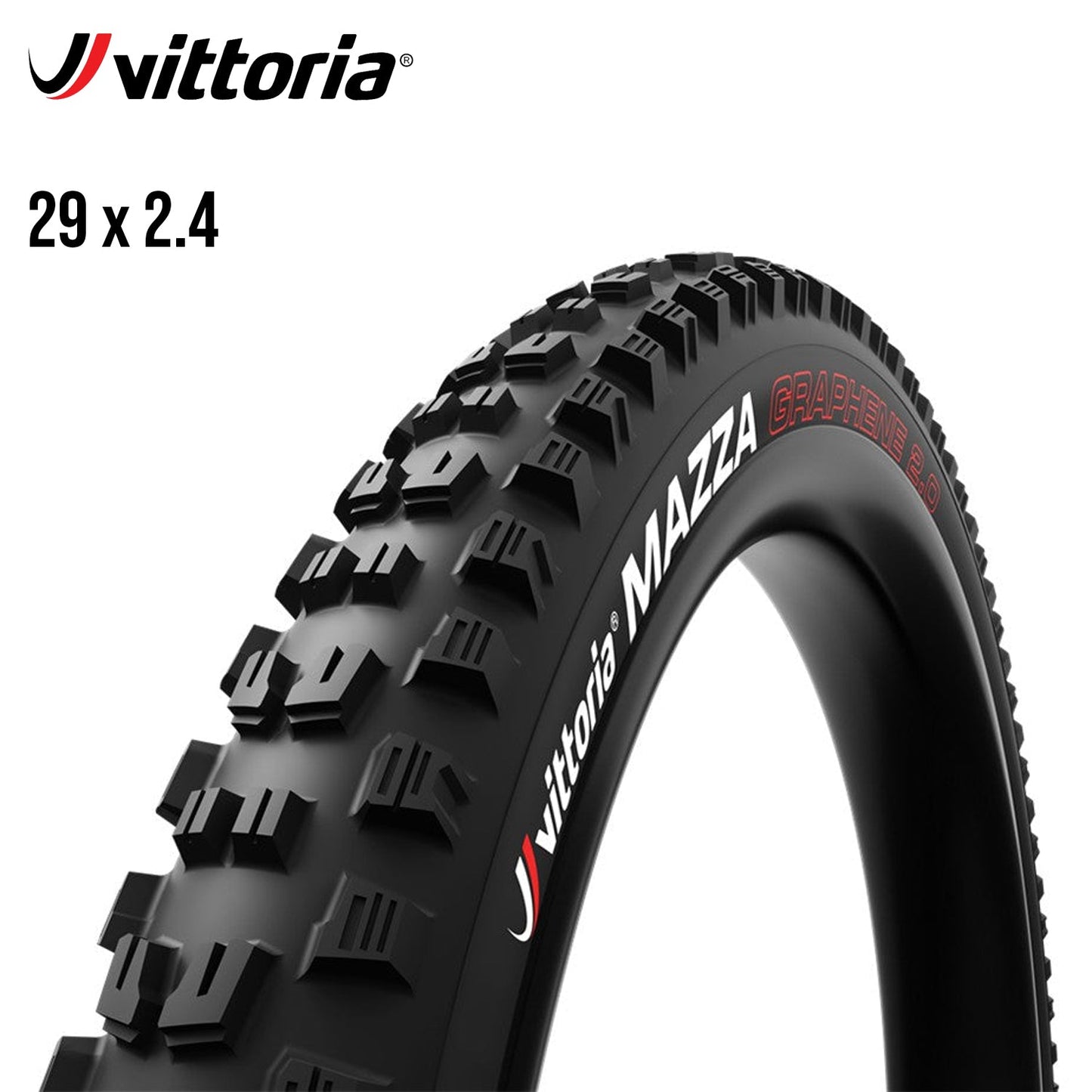 Vittoria Mazza Enduro Tubeless 2PLY MTB Tire 29er - Black