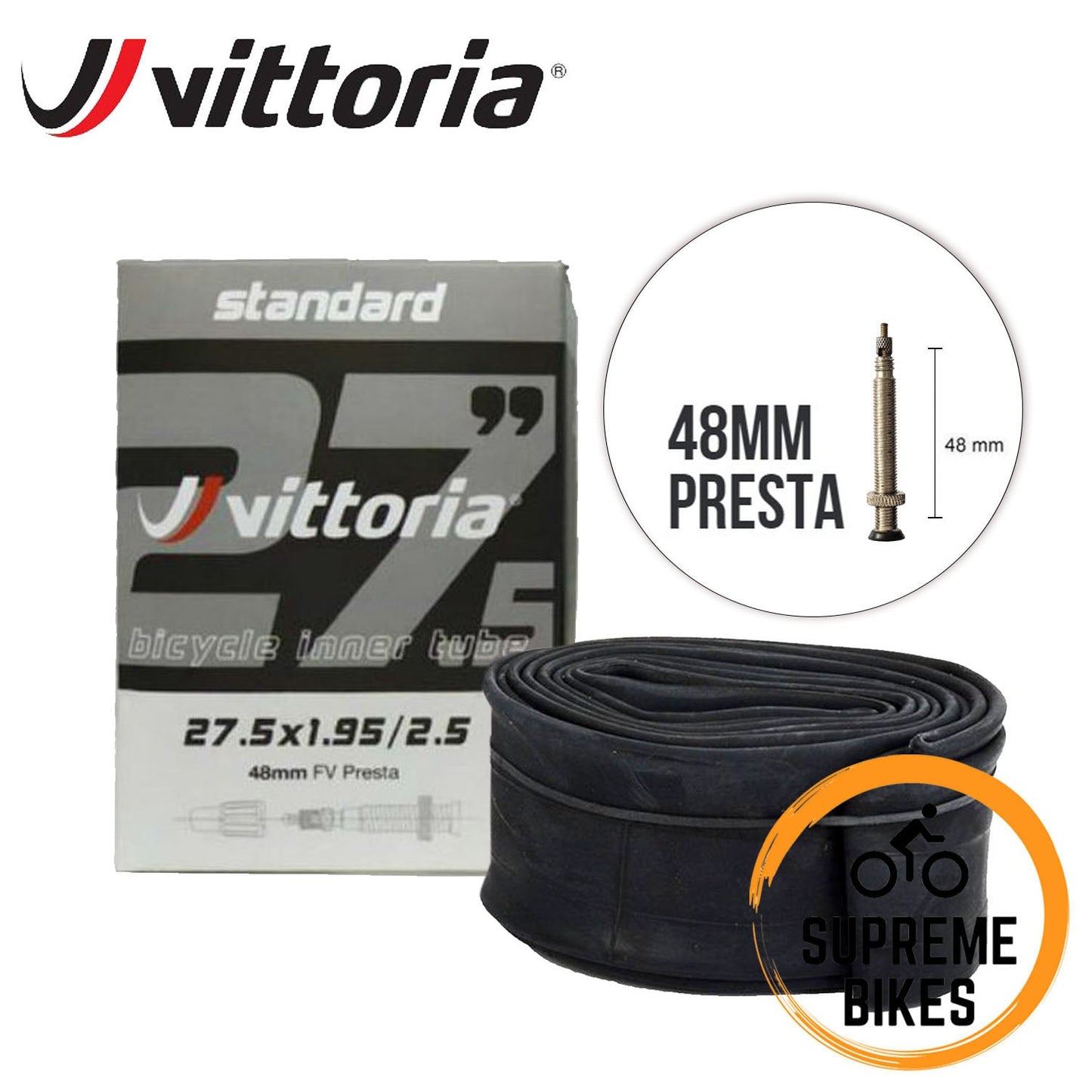 Vittoria Standard Butyl Inner Tubes for MTB 27.5