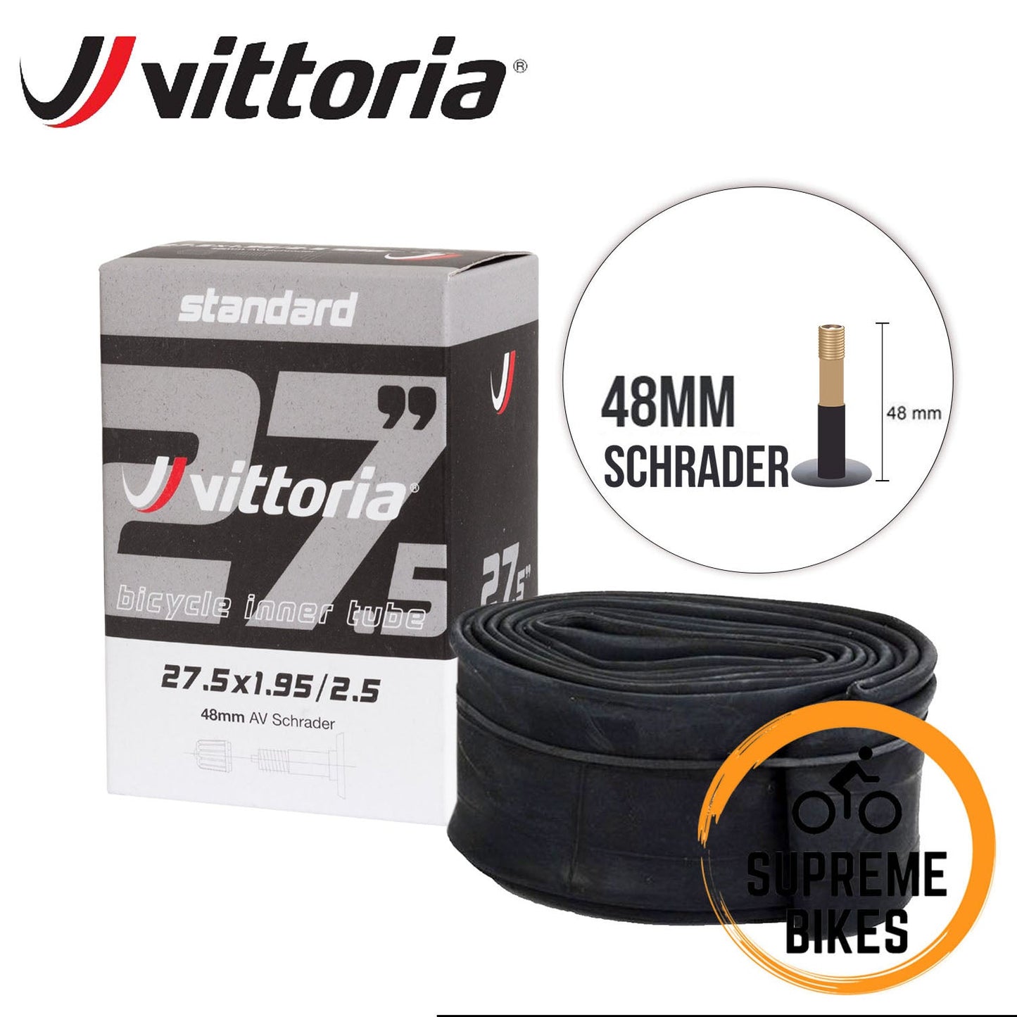 Vittoria Standard Butyl Inner Tubes for MTB 27.5