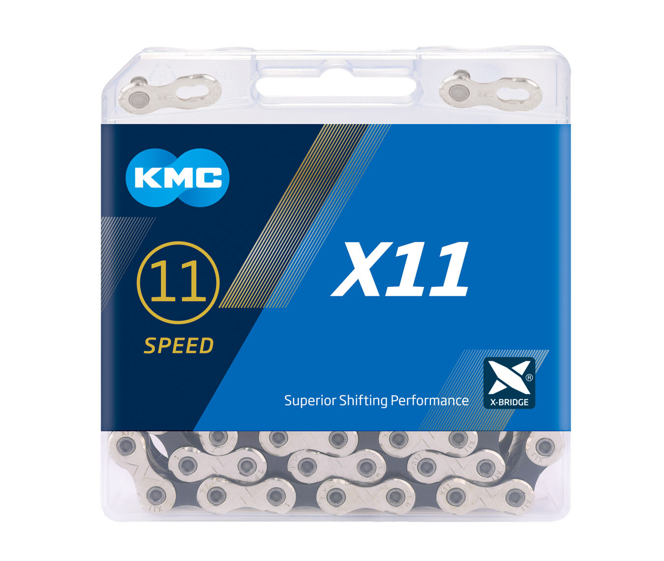 KMC X11 11-Speed Bike Chain - Silver / Black