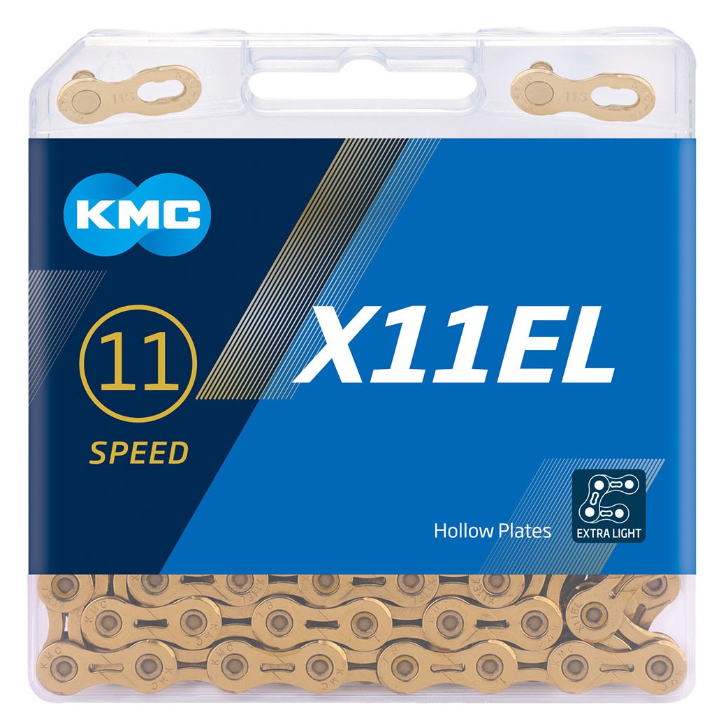 KMC X11EL Extra Light 11-Speed Bike Chain - Gold