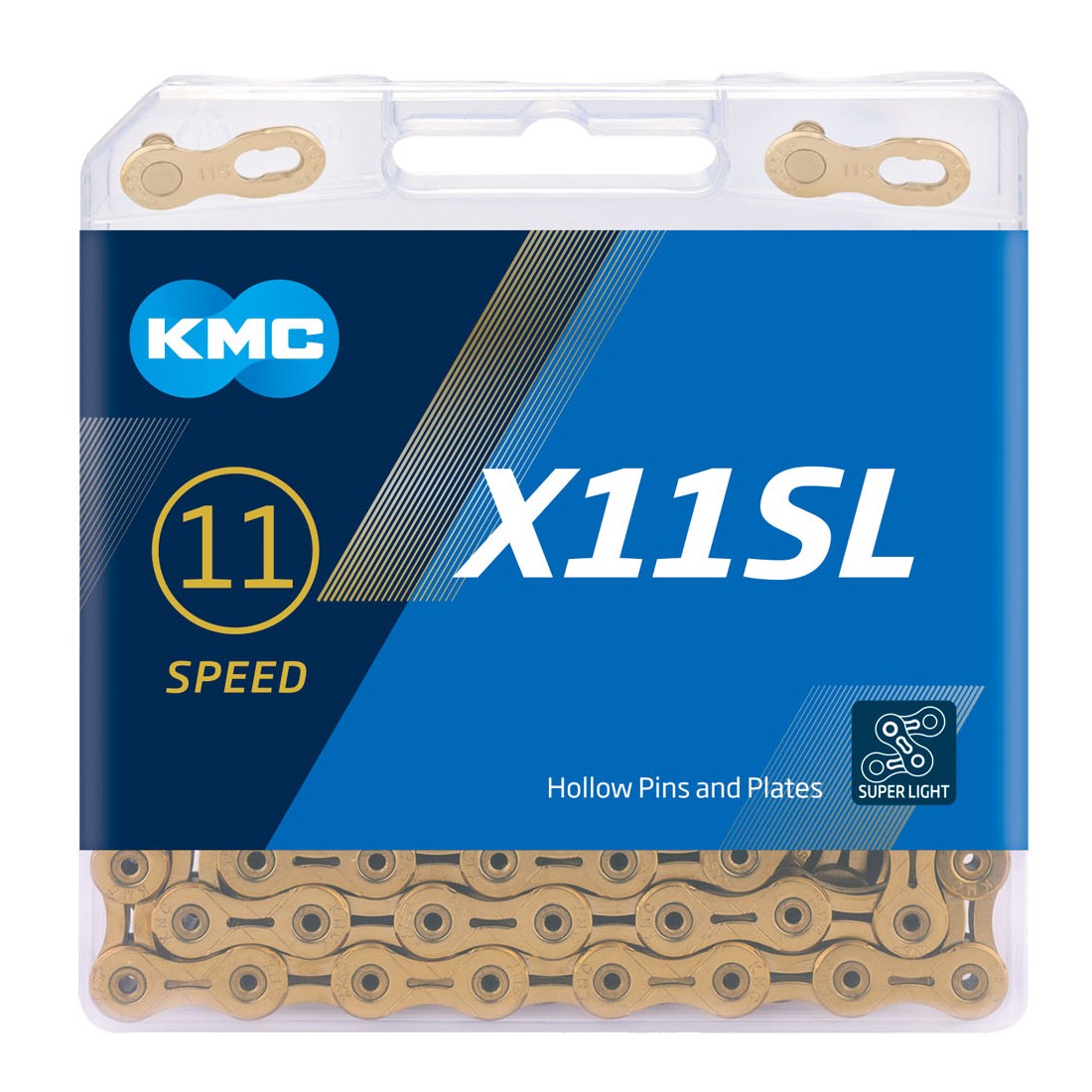 KMC X11SL Super Light 11-Speed Bike Chain - Gold