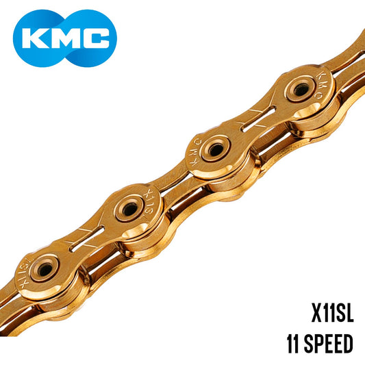 KMC X11SL Super Light 11-Speed Bike Chain - Gold