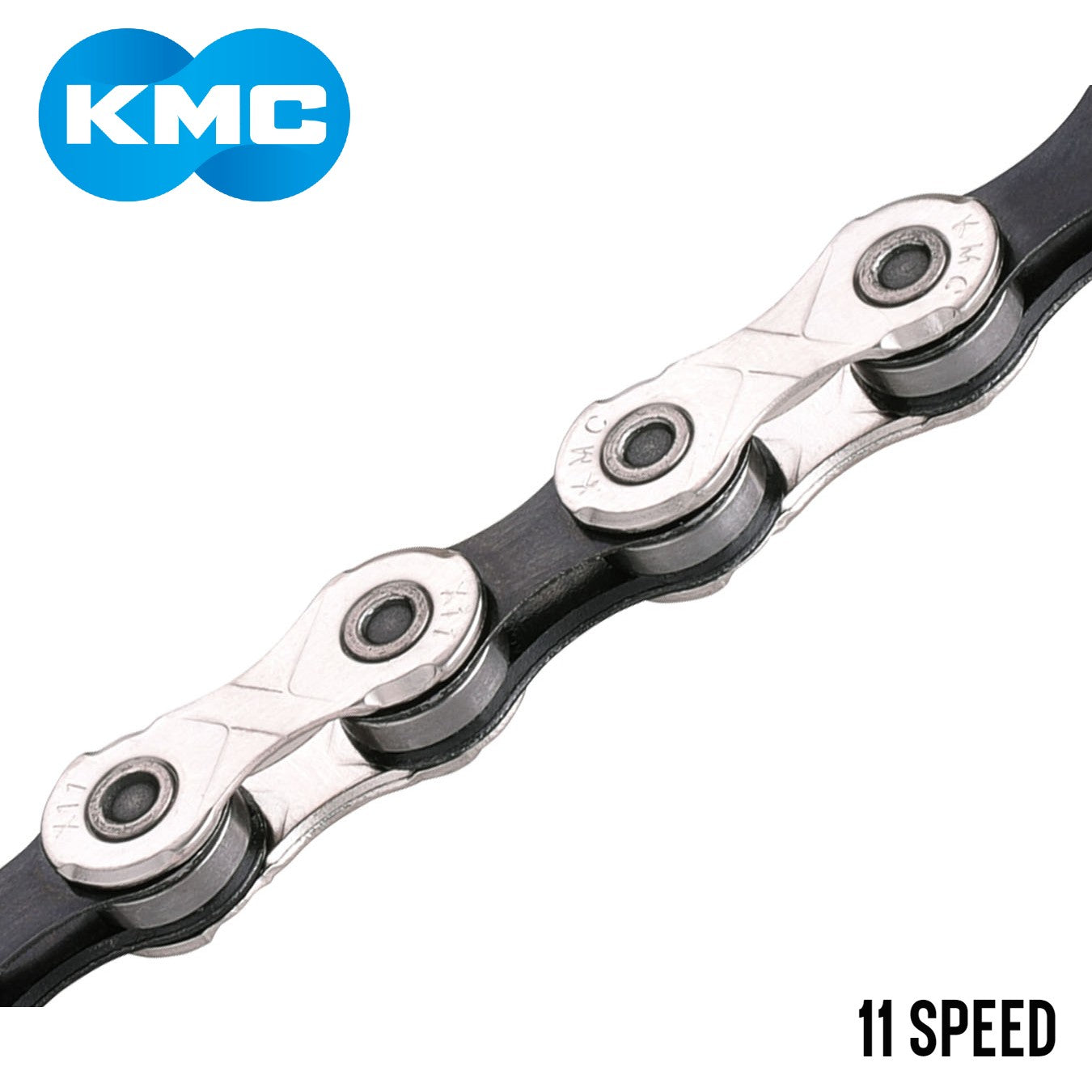 KMC X11 11-Speed Bike Chain - Silver / Black