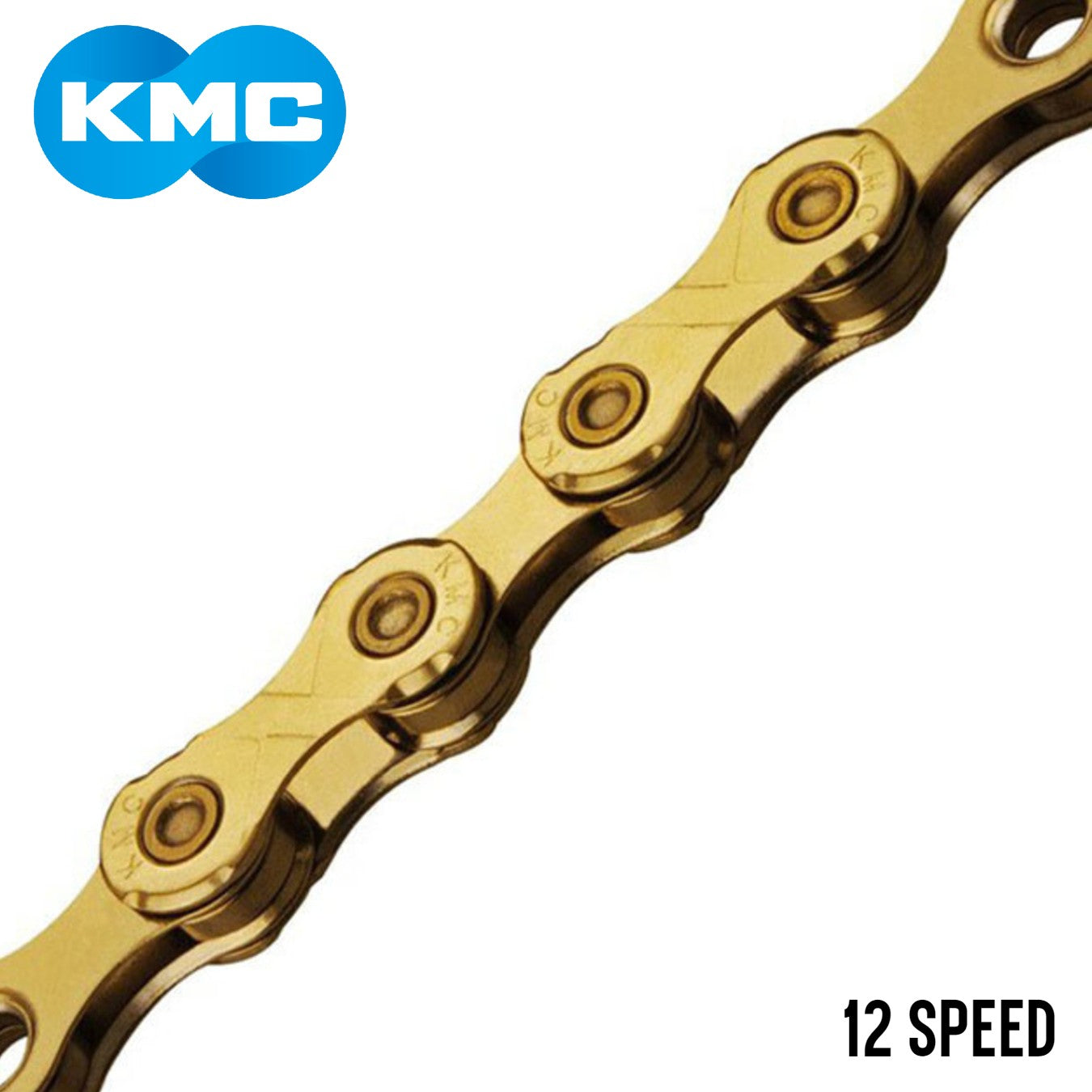 KMC X12 12-Speed Bike Chain 126 Links - Gold