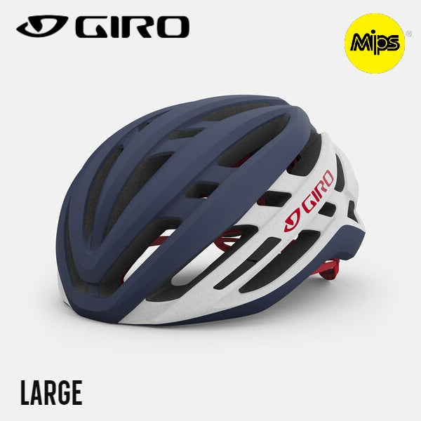 GIRO Agilis MIPS Bike Helmet - Matte Midnight / White / Bright Red