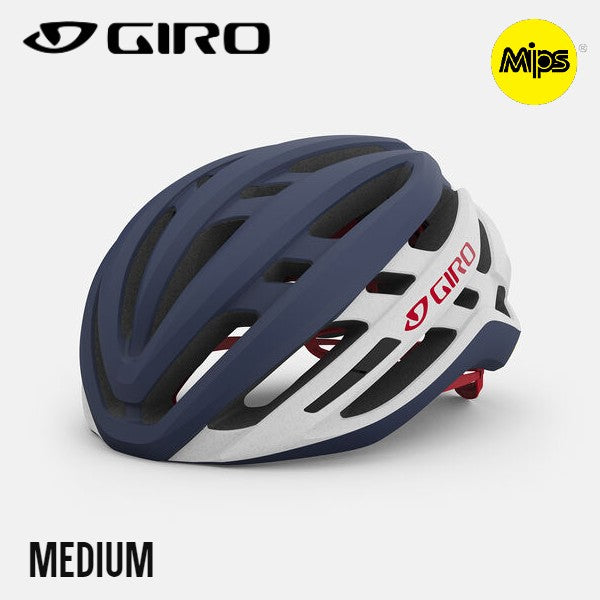 GIRO Agilis MIPS Bike Helmet - Matte Midnight / White / Bright Red