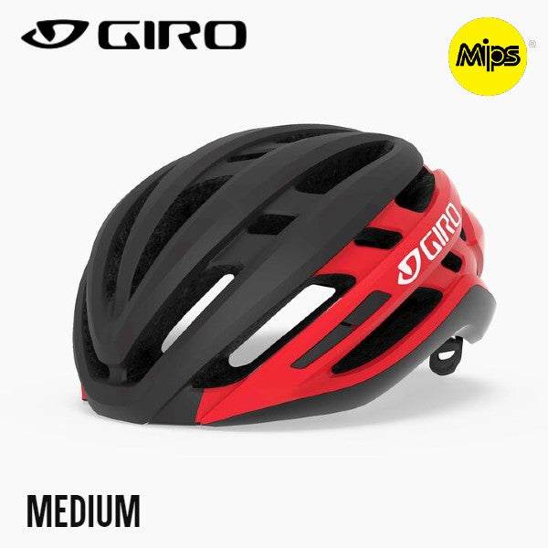 GIRO Agilis MIPS Bike Helmet - Matte Black / Bright Red