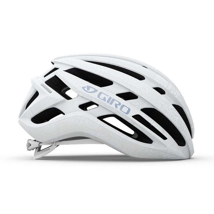 Giro Agilis Women's Bike Helmet - Pearl White with Lavander Strap