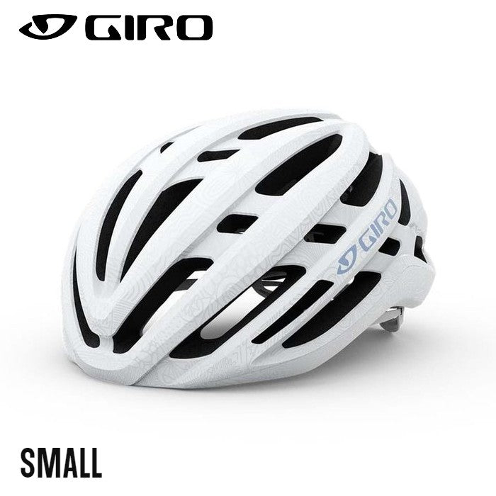 Giro Agilis Women's Bike Helmet - Pearl White with Lavander Strap