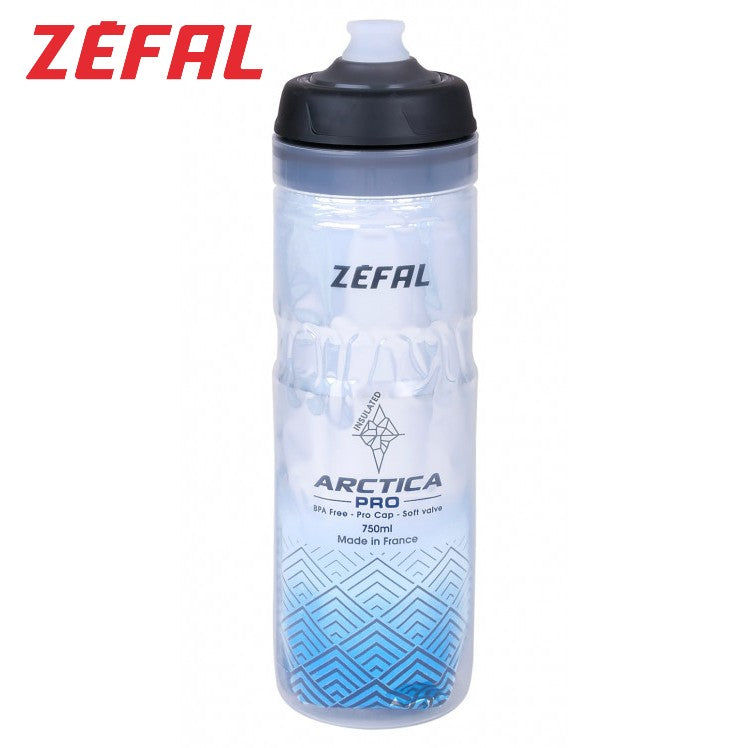 Zefal Arctica PRO 75 Insulated 750ml Water Bottle for Bikes - Blue