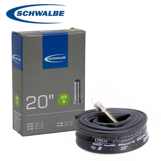 Schwalbe AV6 Folding Bike Inner Tube 20 inch Schrader