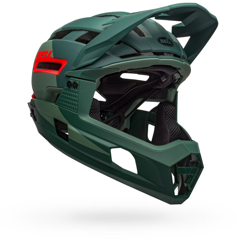 Bell Super Air R Spherical MIPS Full-Face Helmet - Green/Infrared