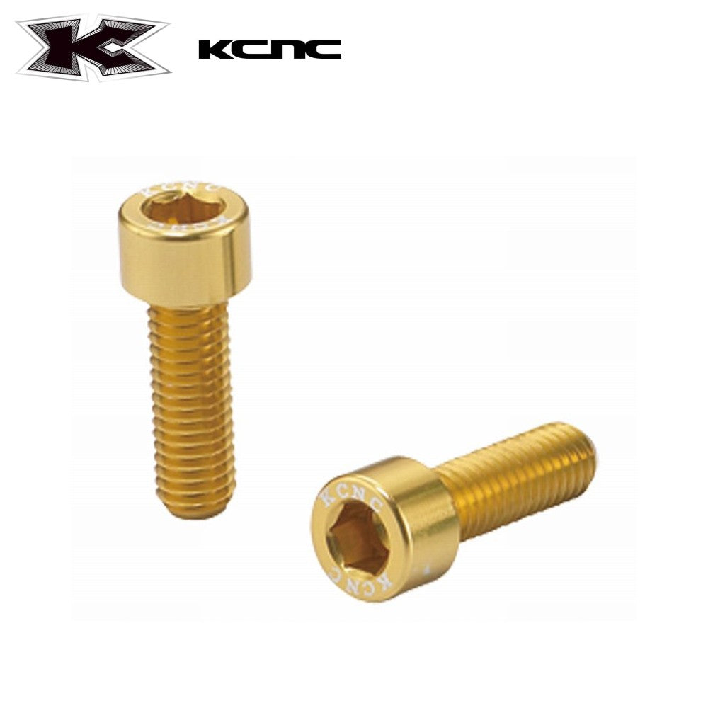 KCNC Bottle Cage Bolt Aluminum 7075 M5*15mm - Gold