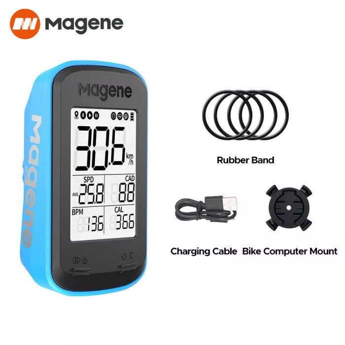 Magene C206 PRO GPS Cycling Computer (cyclo computer) IPX6 Waterproof - Blue