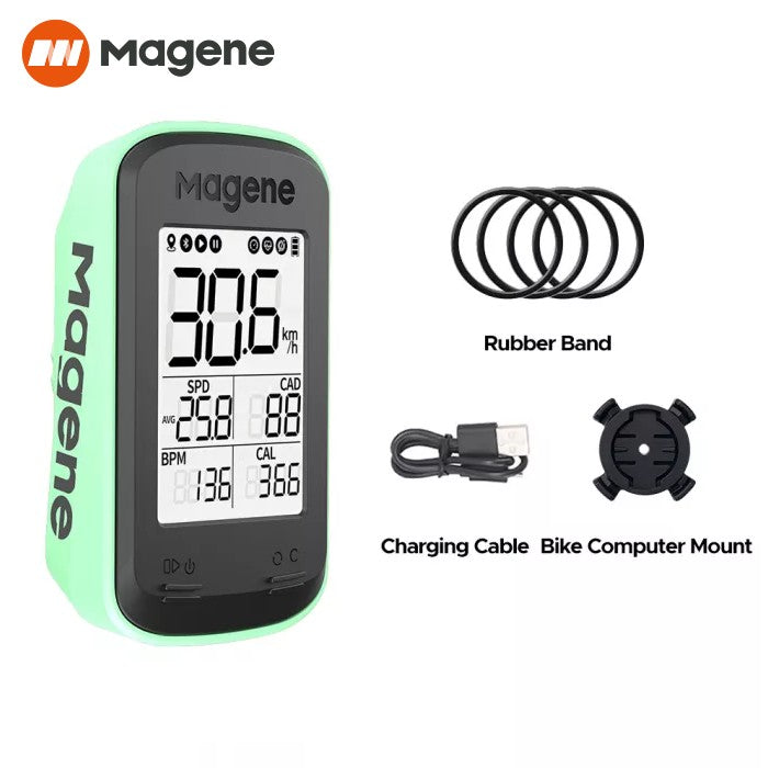 Magene C206 PRO GPS Cycling Computer (cyclo computer) IPX6 Waterproof - Green