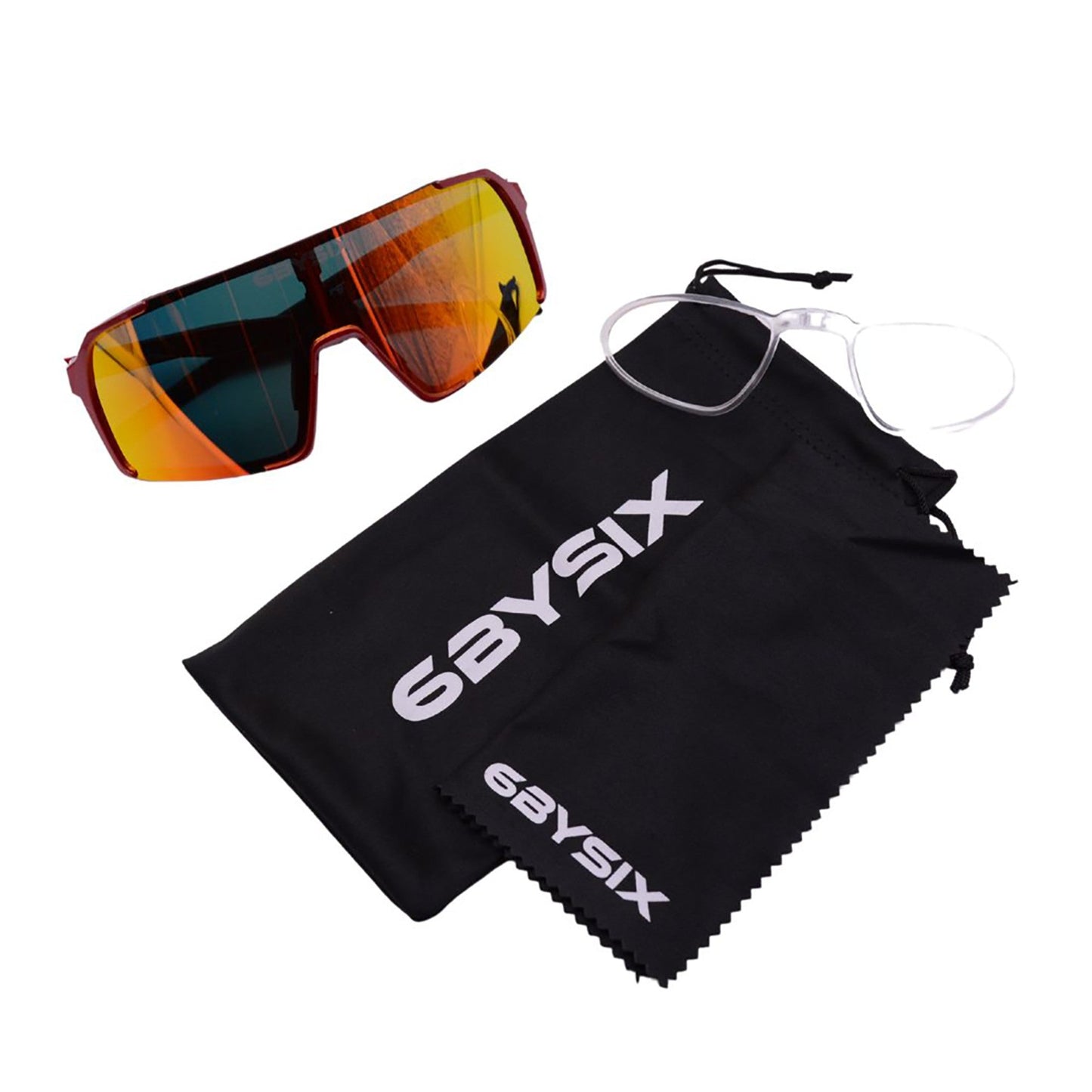 6bySix Comet Racing Shades - Red Flare Gold