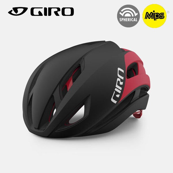 Giro Eclipse Spherical MIPS Road Bike Helmet - Matte Black / Red