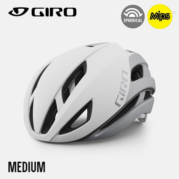 Giro Eclipse Spherical MIPS Road Bike Helmet - Matte White / Silver