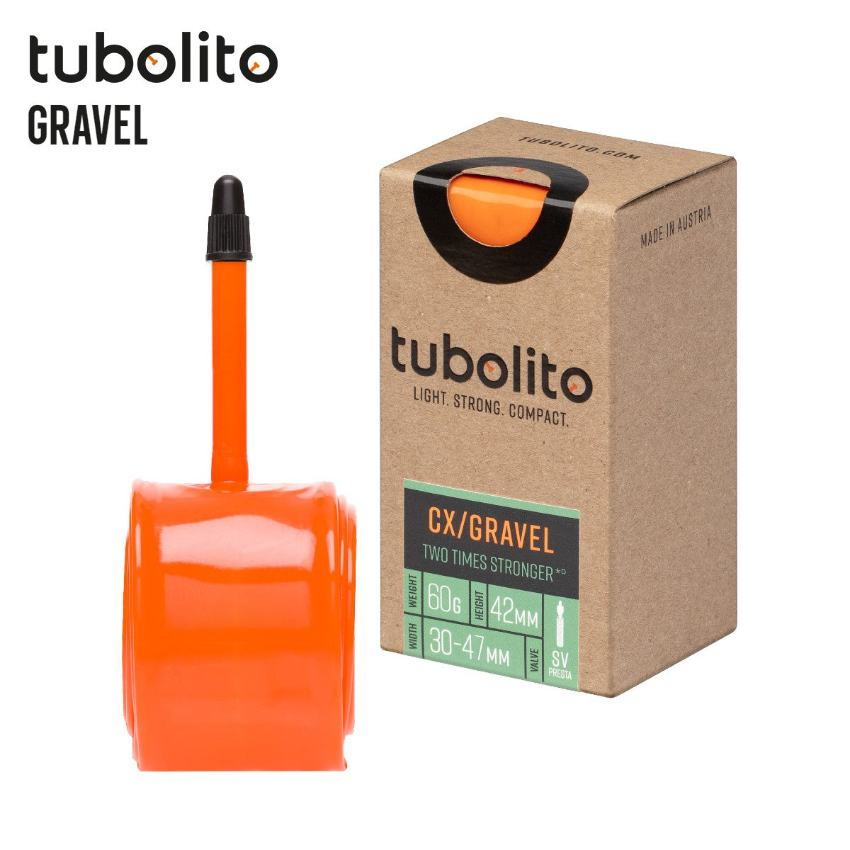 Tubolito Gravel Lightweight Fast Rolling Inner Tube for 650b / 700c Gravel Bike