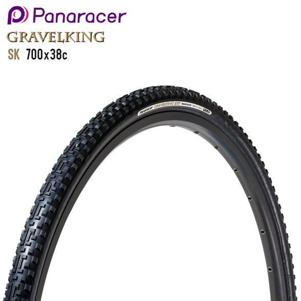 Panaracer GravelKing Ext Plus+ Gravel Tire (RF738-GKEXT-P-B) - Black