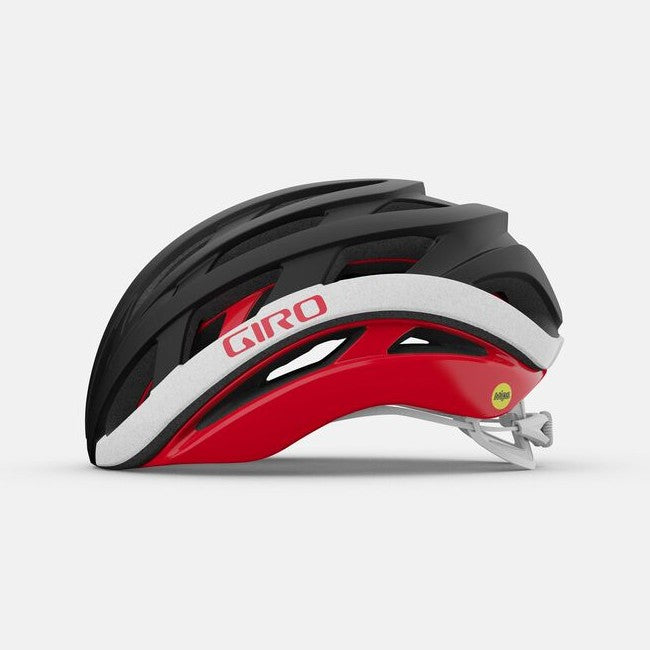 Giro HELIOS Spherical MIPS Road Bike Helmet - Black/White/Red