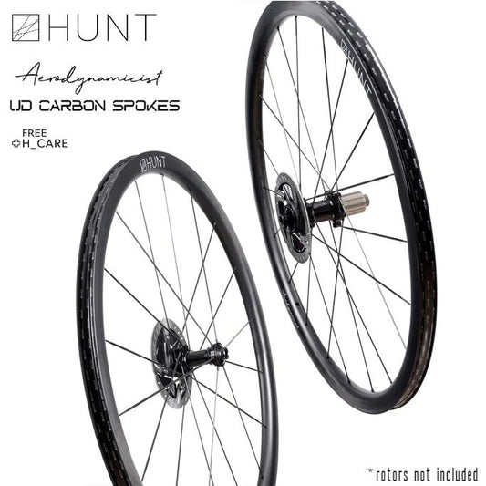 HUNT 32 Aerodynamicist UD Carbon Spoke Disc Wheelset TA 1213 grams