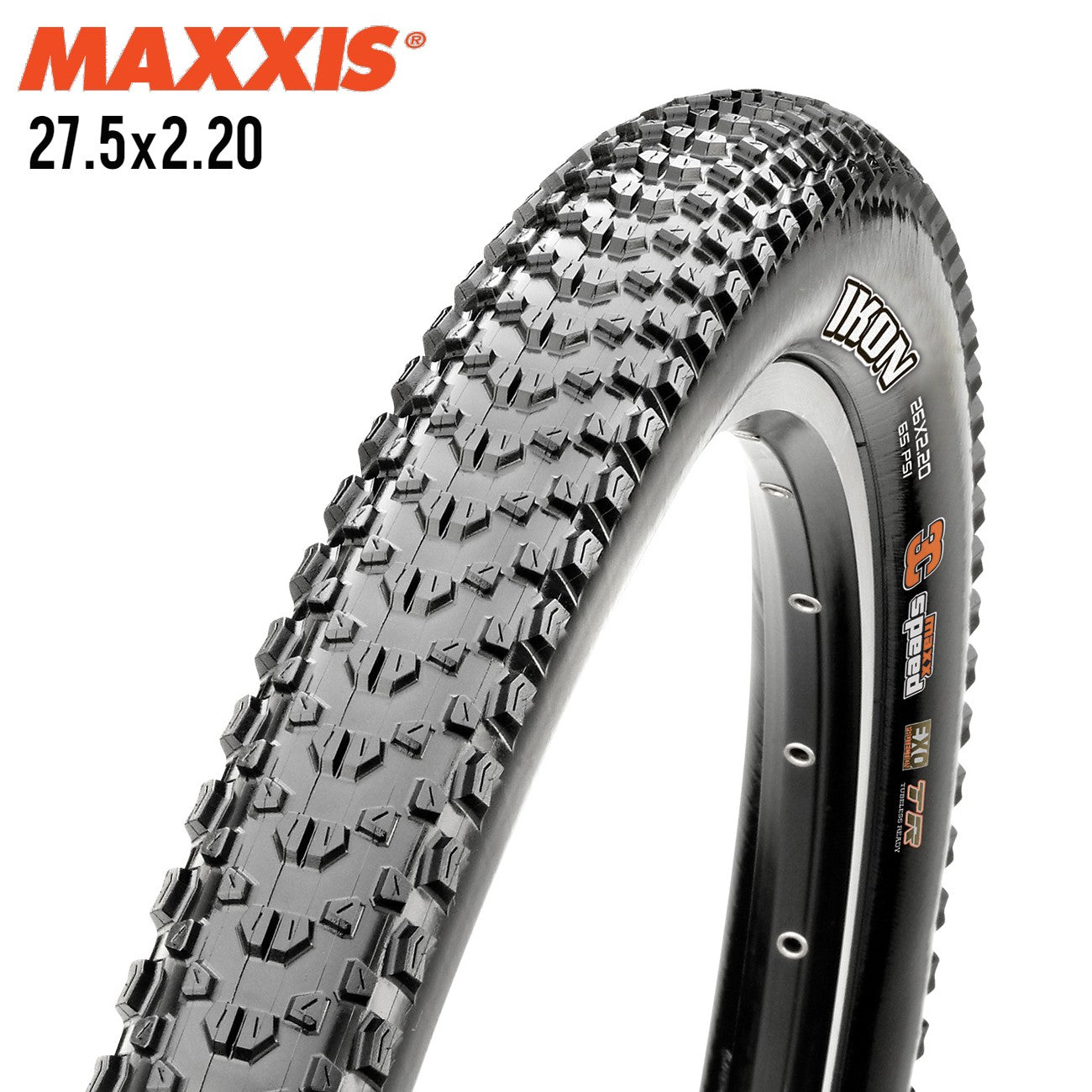 Maxxis IKON XC MTB Tire 27.5 EXO Tubeless Ready - Black