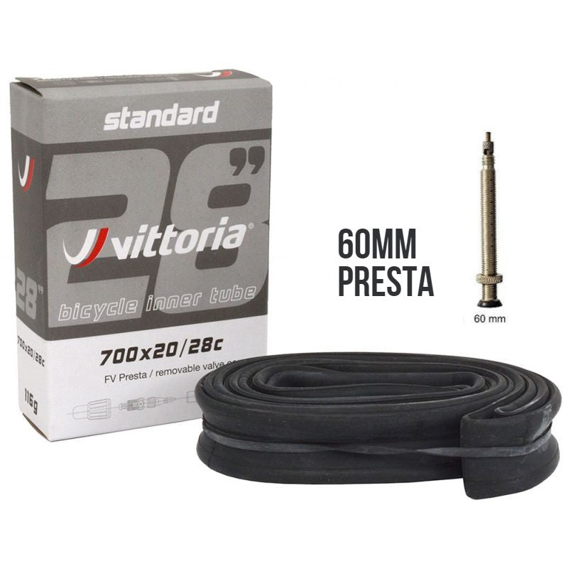 Vittoria Standard Butyl Inner Tubes for Road Bike 700c (20-28)