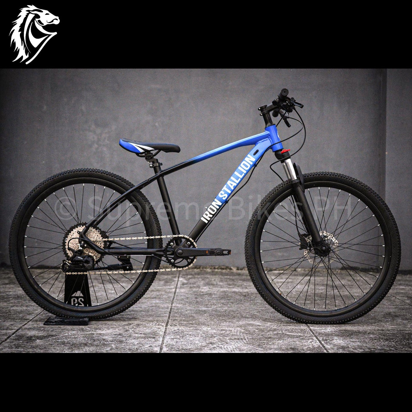 Iron Stallion XC MTB Bike 1x11 Alloy 11-speed 27.5 - Black / Bluie