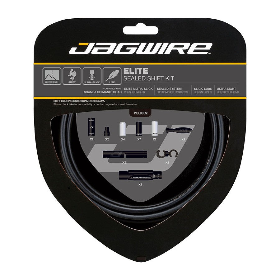 Jagwire Elite Sealed Shift Cable Kit Pair (2x) for Road / MTB / SRAM / Shimano