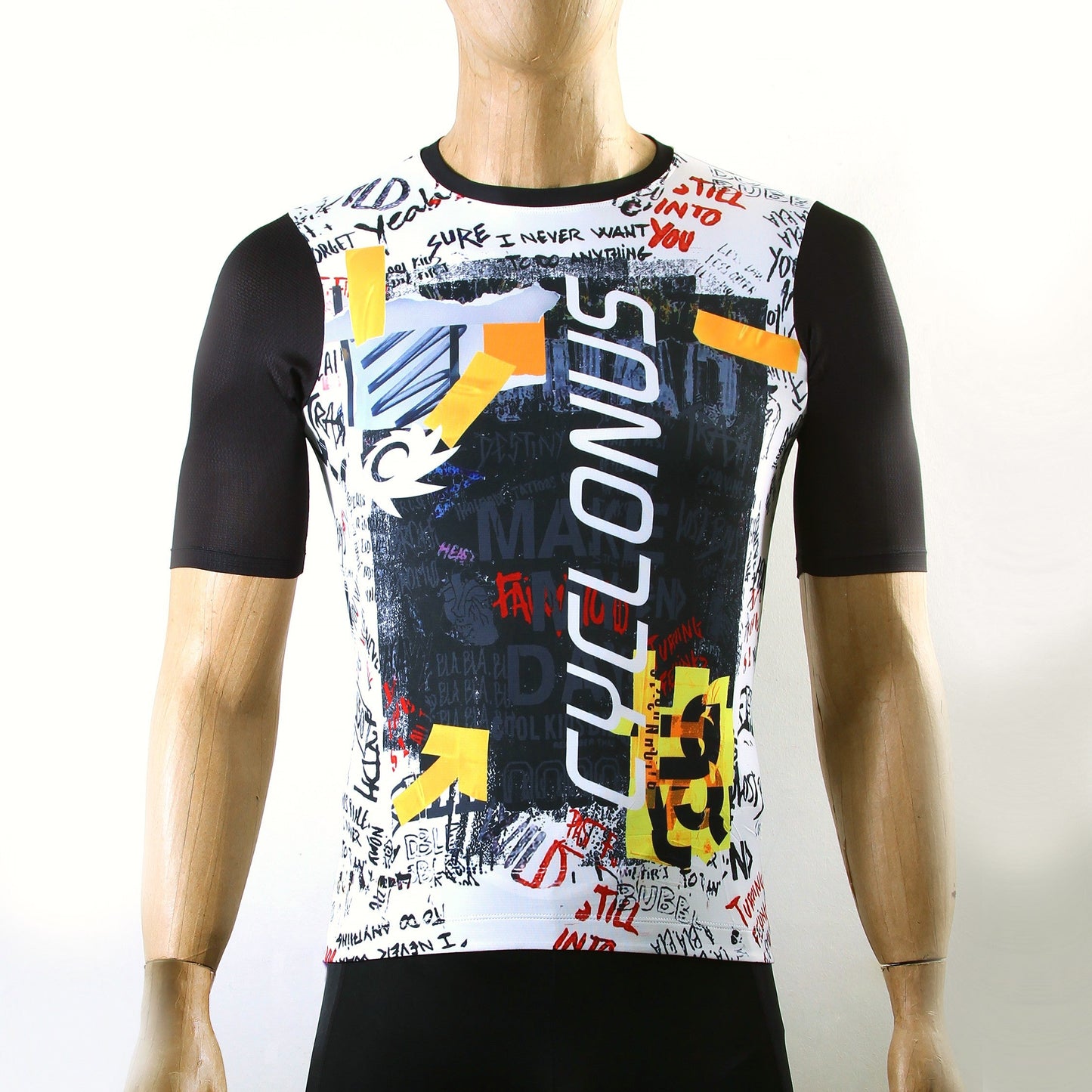 Cyclonus Grafitti No Zip Cycling Jersey