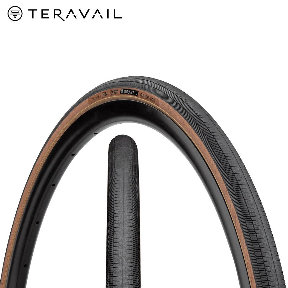 Teravail Rampart Gravel Bike Tire All Road Fast Rolling - Tan