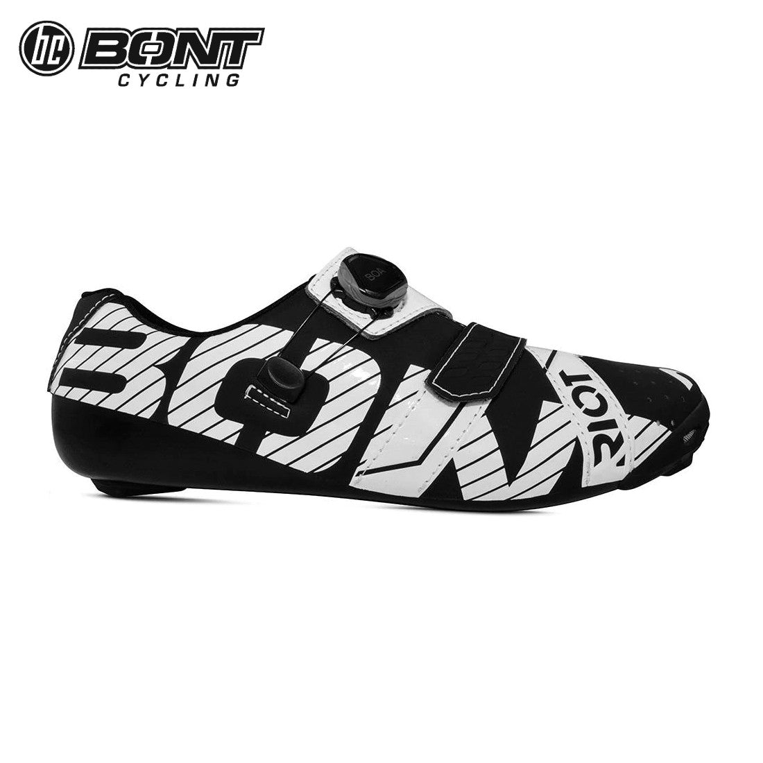 Bont RIOT+ Carbon Composite / BOA Cycling Shoes - Black/White