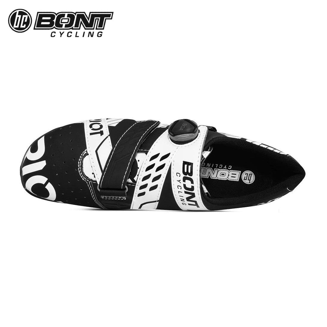 Bont RIOT+ Carbon Composite / BOA Cycling Shoes - Black/White