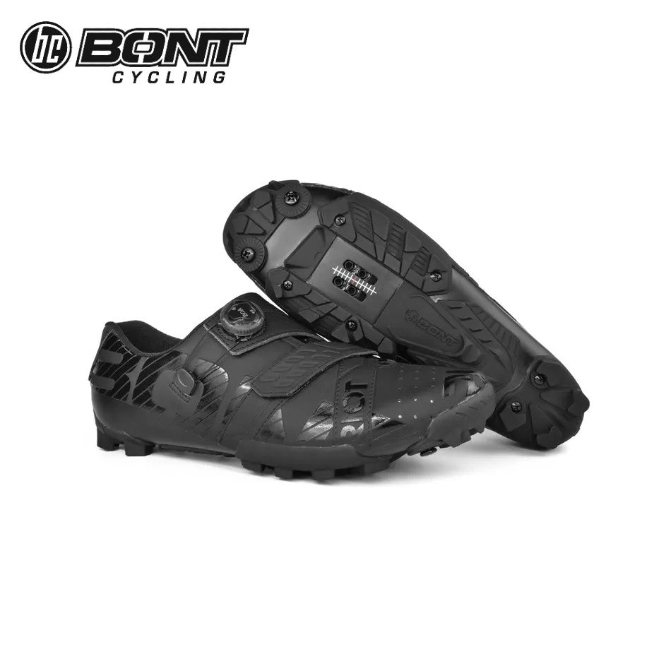 Bont RIOT+ MTB Carbon Composite Cycling Shoes - Black/Black